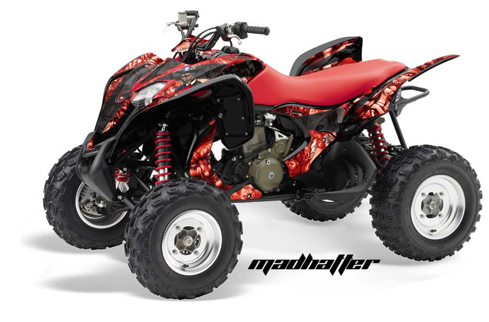 Honda TRX 700 XX ATV Graphic Kit - 2009-2015 Mad Hatter Black