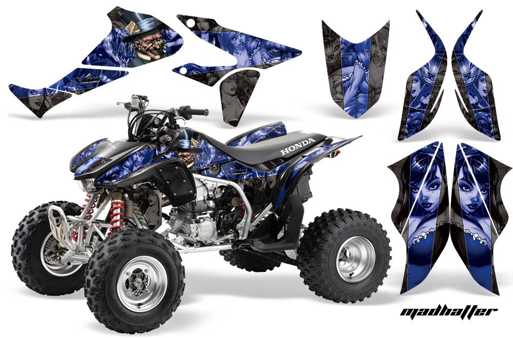 Honda TRX 450R ATV Graphic Kit - 2004-2016 Mad Hatter Blue