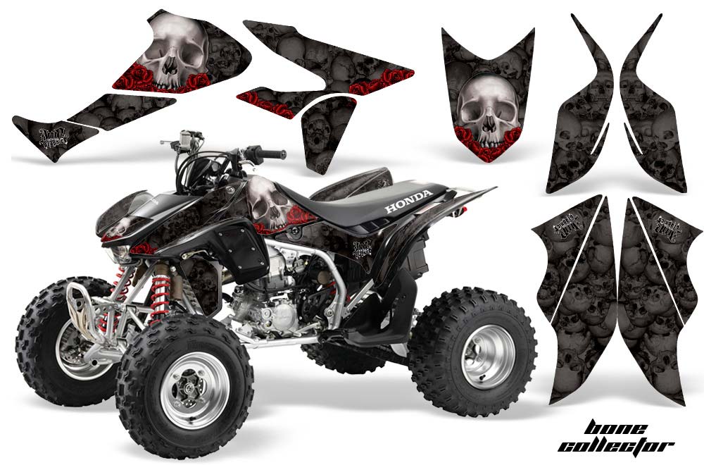 Honda TRX 450R ATV Graphic Kit - 2004-2016 Bone Collector Silver