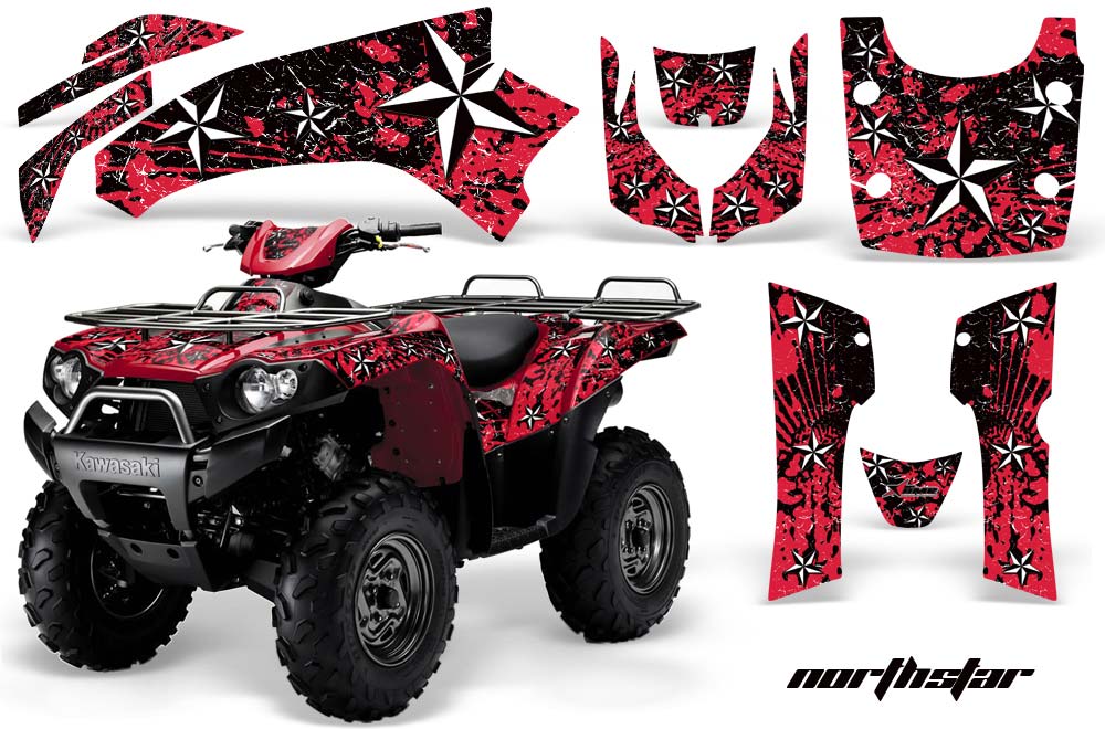 Kawasaki Brute Force 750 / 750i ATV Graphic Kit - 2005-2011 Northstar Black