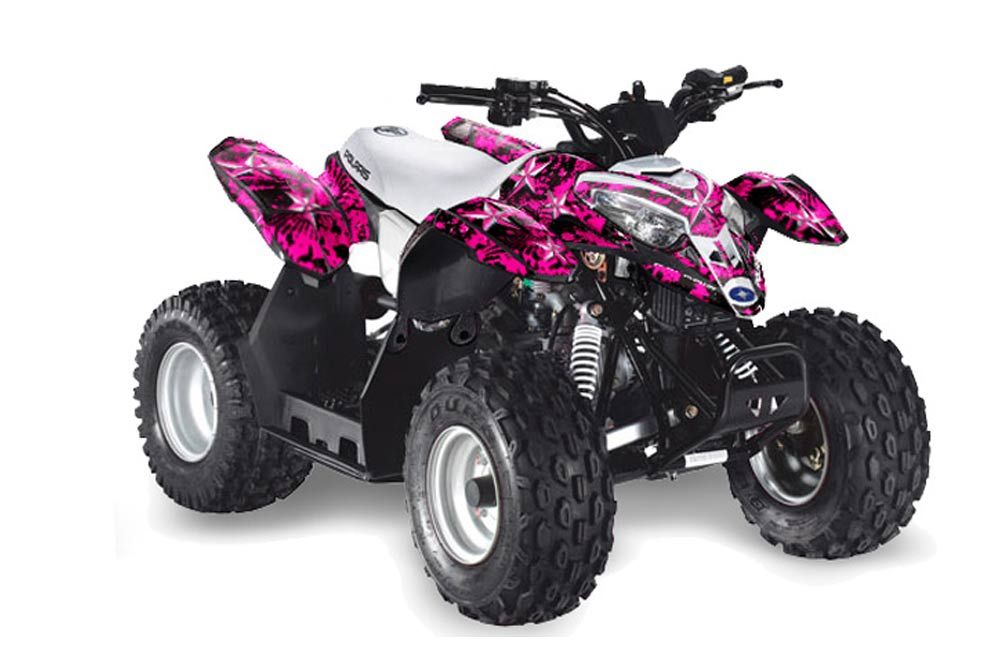Polaris Predator 50 ATV Graphic Kit - All Years Northstar Pink