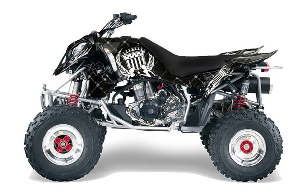 Polaris Outlaw 450 / 500 / 525 ATV Graphic Kit - 2006-2008 Silver Star - Reloaded White