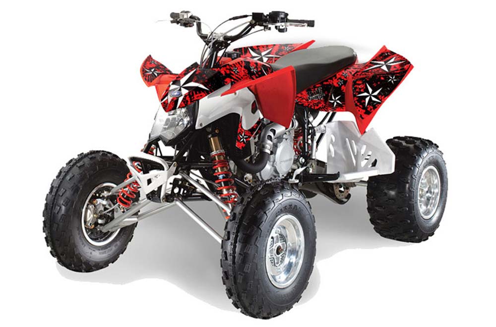 Polaris Outlaw 450 / 500 / 525 ATV Graphic Kit - 2009-2012 Northstar Red