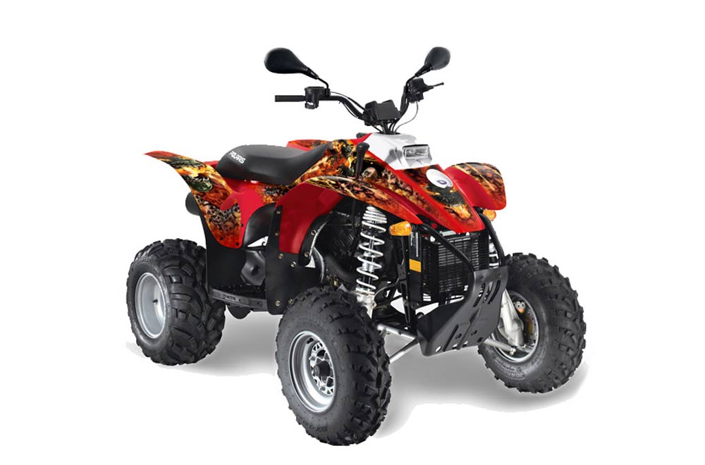 Polaris Trailblazer 350 ATV Graphic Kit - 1985-2009 Firestorm Red