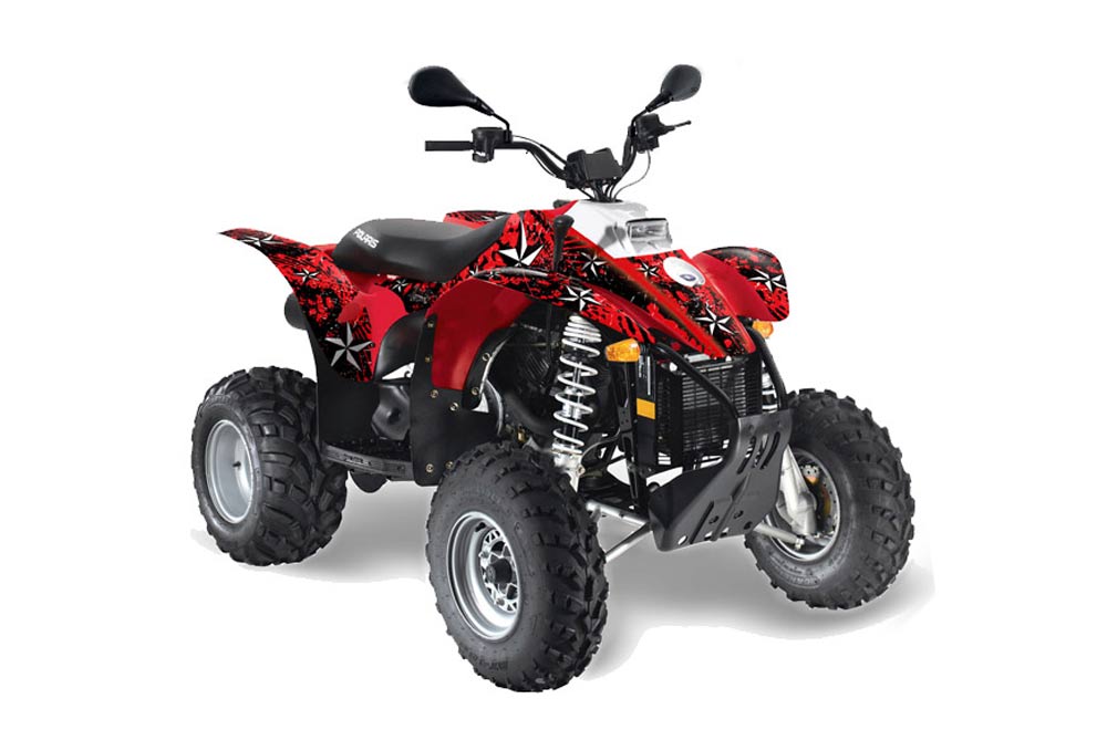 Polaris Scrambler / Trailblazer 500 ATV Graphic Kit - 1985-2009 Northstar Red