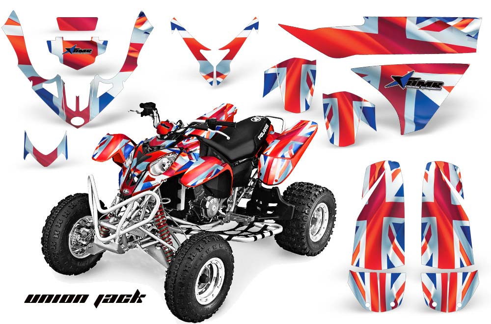 Polaris Predator 500 ATV Graphic Kit - 2002-2011 Union Jack