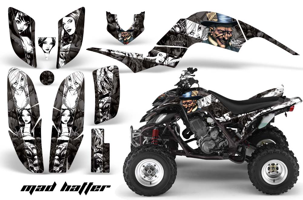 Yamaha Raptor 660 ATV Graphic Kit - 2001-2005 Mad Hatter Blue