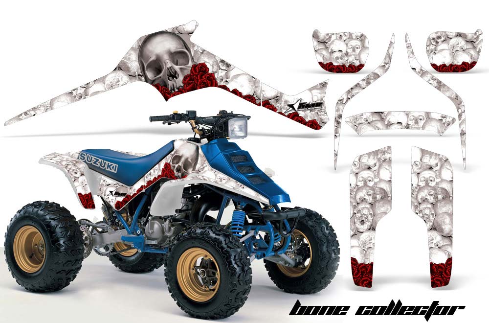 Suzuki LT 250 / 250 R ATV Graphic Kit - 1985-1992 Bone Collector White
