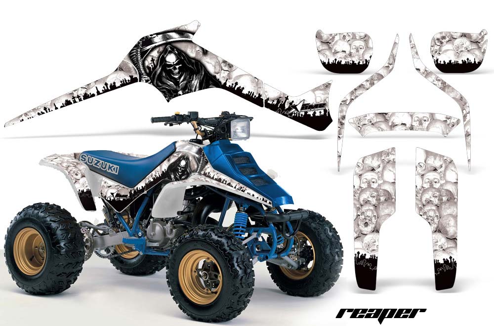 Suzuki LT 250 / 250 R ATV Graphic Kit - 1985-1992 Reaper White