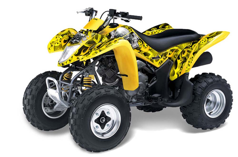 Suzuki LTZ 250 ATV Graphic Kit - 2004-2011 Motorhead Yellow