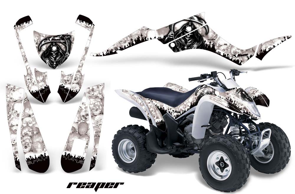 Suzuki LTZ 250 ATV Graphic Kit - 2004-2011 Reaper White