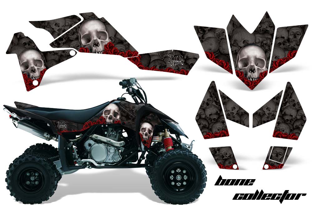 Suzuki LTR 450 ATV Graphic Kit - 2006-2009 Bone Collector Black