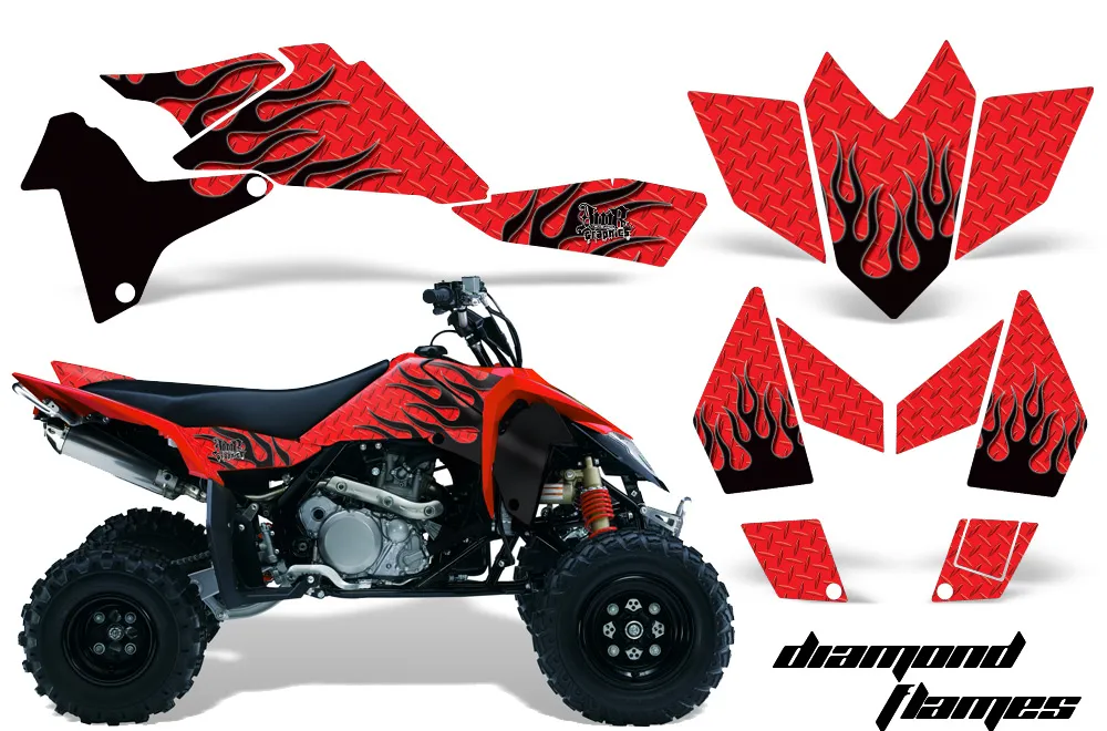 Kit Graphique Complet Autocollant Pour Suzuki LTR 450 (2006-2012) - Vinyle Haute Brillance - Personnalisable