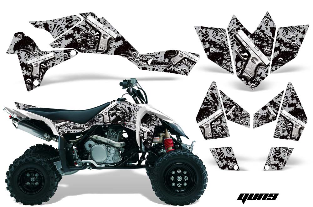 Suzuki LTR 450 ATV Graphic Kit - 2006-2009 Guns Silver