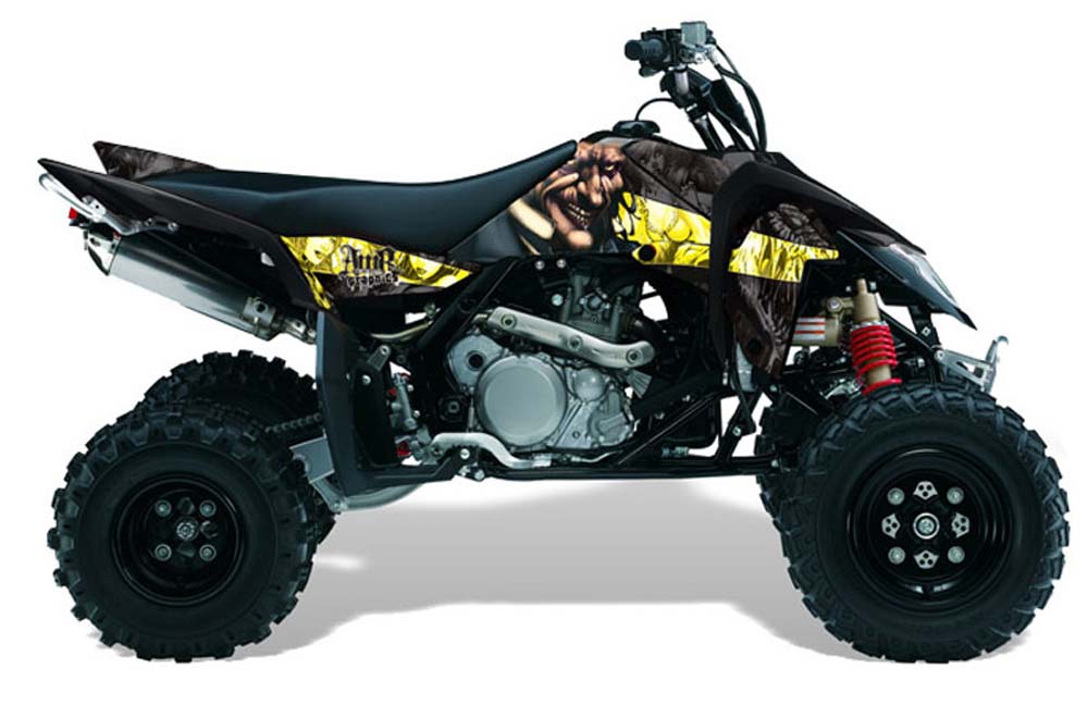 Suzuki LTR 450 ATV Graphic Kit - 2006-2009 Mad Hatter Black