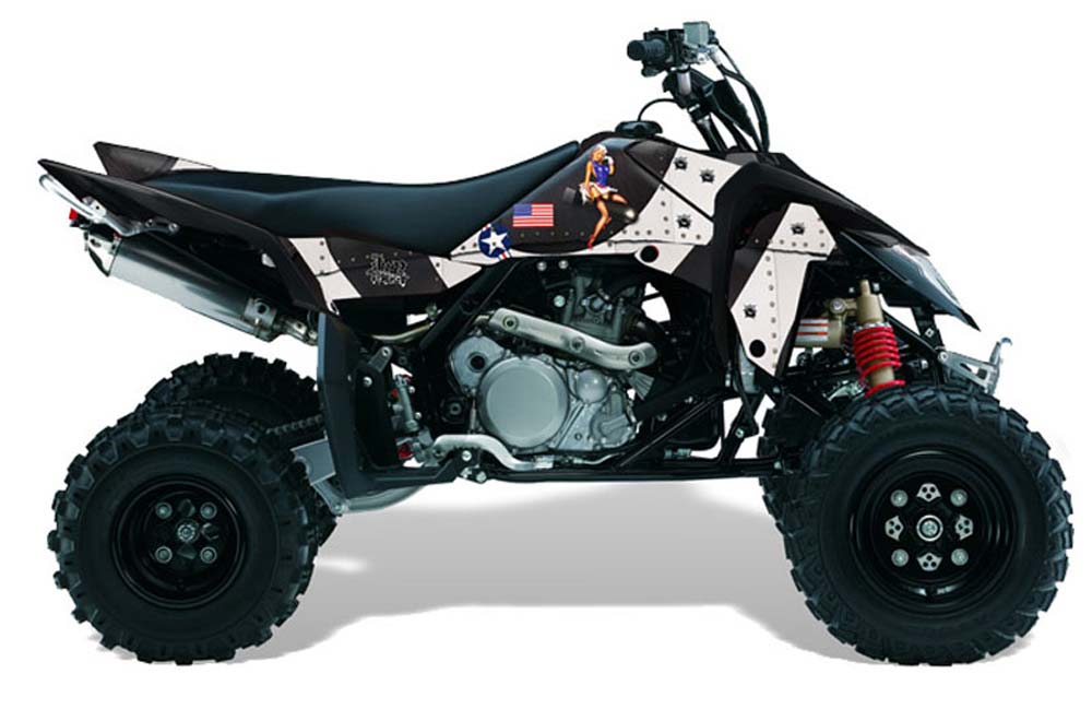Suzuki LTR 450 ATV Graphic Kit - 2006-2009 T Bomber Black