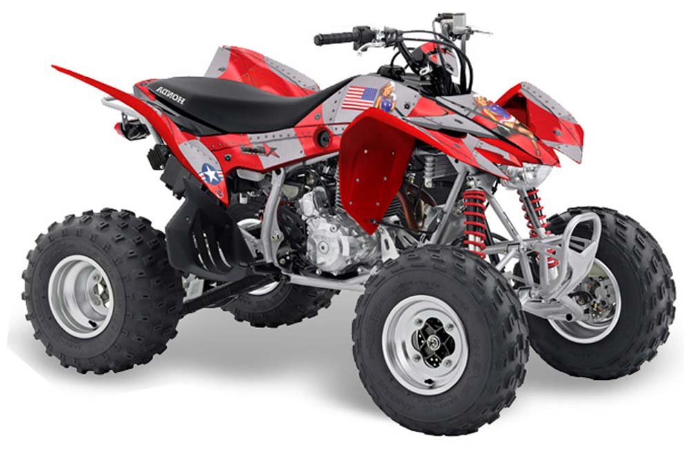 Honda TRX 400 EX ATV Graphic Kit - 2008-2016 T Bomber Red