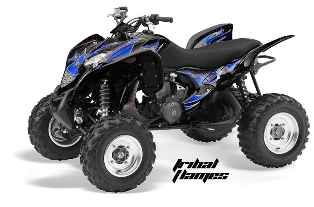 Honda TRX 700 XX ATV Graphic Kit - 2009-2015 Tribal Flames Blue