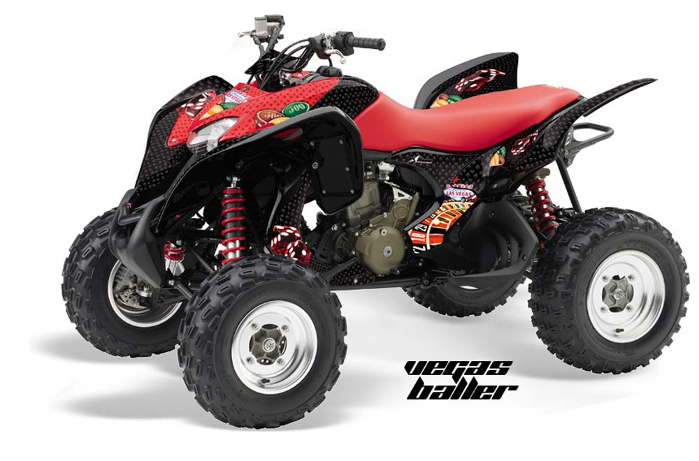Honda TRX 700 XX ATV Graphic Kit - 2009-2015 Vegas Baller Red