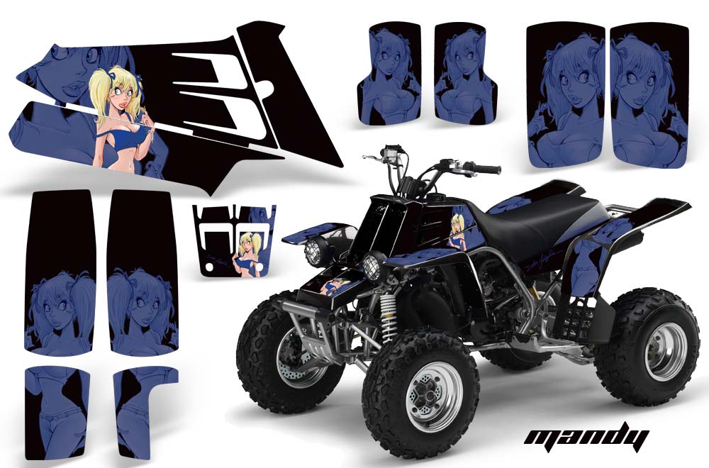 Yamaha Banshee 350 (Full Bore Plastics) ATV Graphic Kit - All Years Mandy Blue