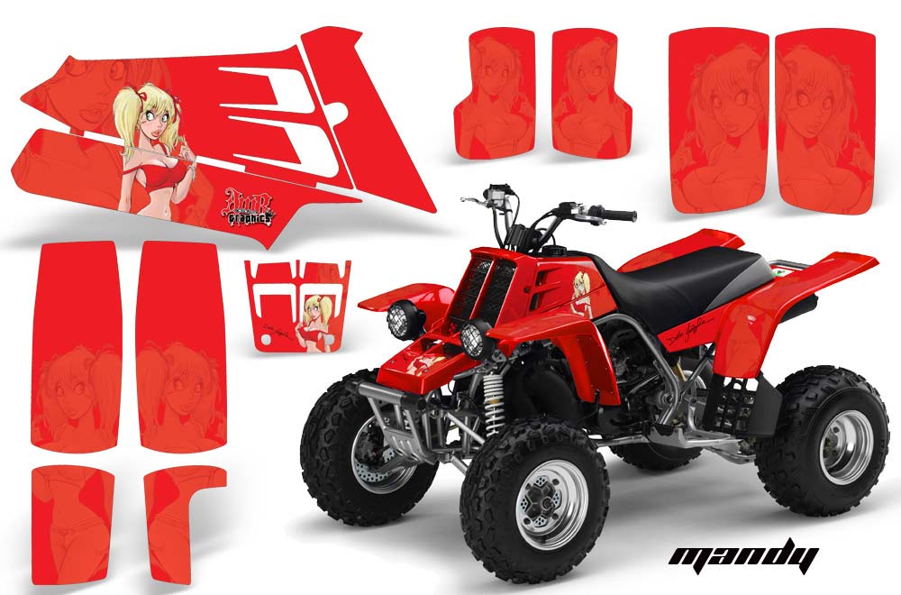 Yamaha Banshee 350 (Full Bore Plastics) ATV Graphic Kit - All Years Mandy Red