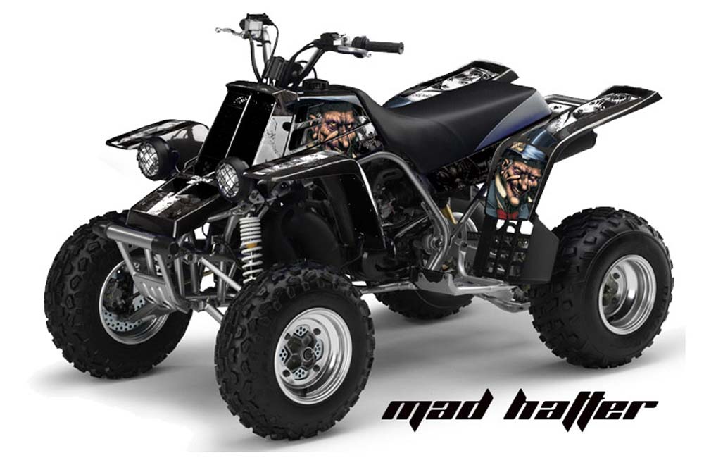 Yamaha Banshee 350 (Full Bore Plastics) ATV Graphic Kit - All Years Mad Hatter Black