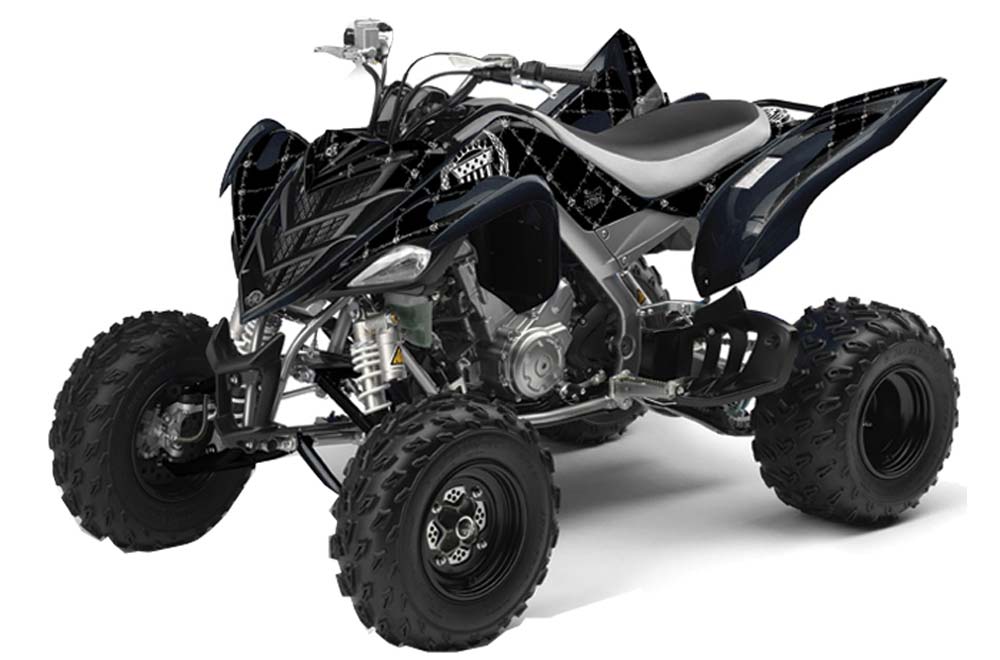 Yamaha Raptor 700 ATV Graphic Kit - 2006-2012 Silver Star - Reloaded Red
