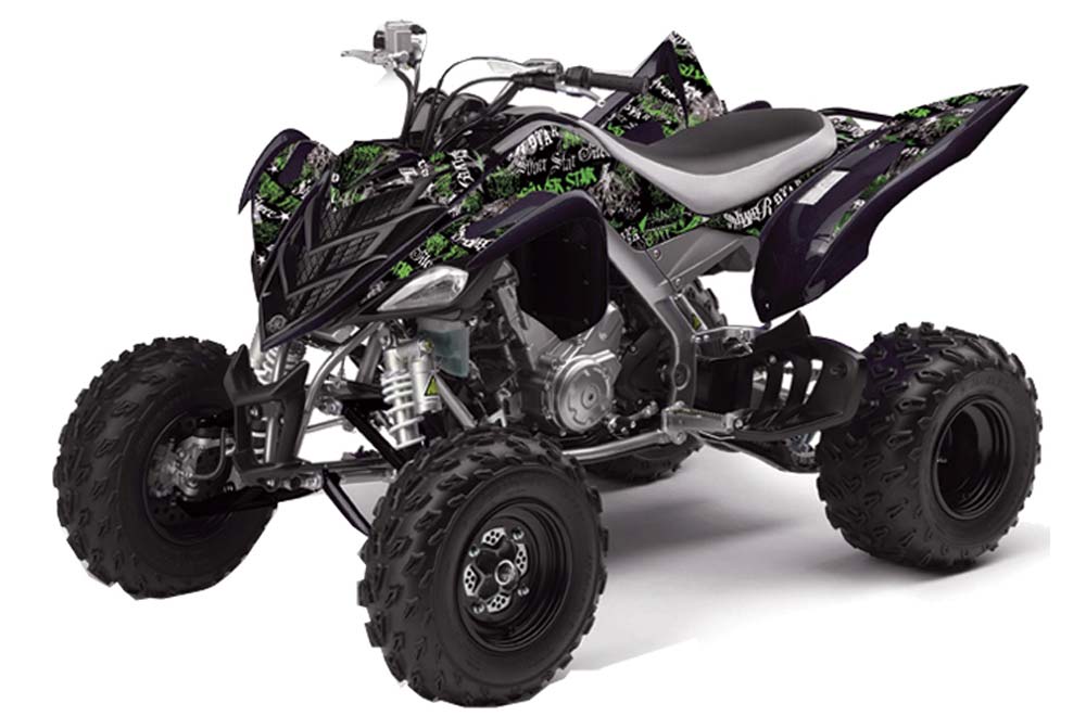 Yamaha Raptor 700 ATV Graphic Kit - 2006-2012 Silver Star - Silverhaze Green