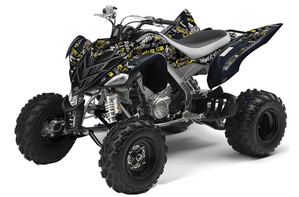Yamaha Raptor 700 ATV Graphic Kit - 2006-2012 Silver Star - Silverhaze Yellow
