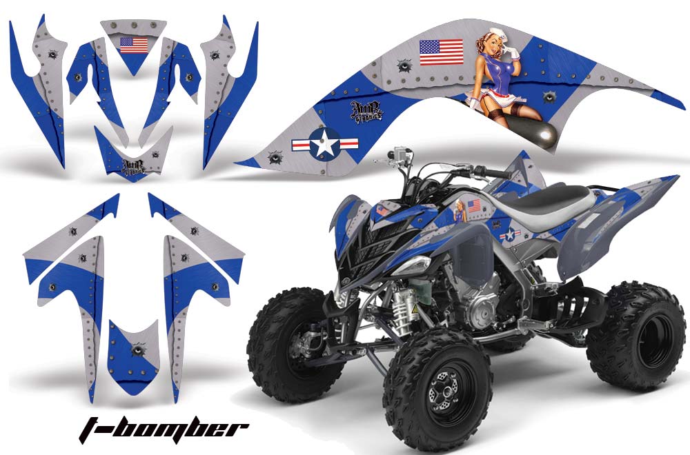 Yamaha Raptor 700 ATV Graphic Kit - 2006-2012 T Bomber Blue