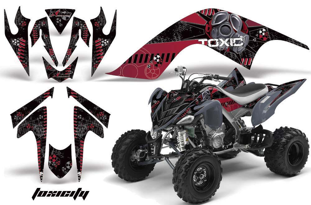 Yamaha Raptor 700 ATV Graphic Kit - 2006-2012 Toxicity Maroon