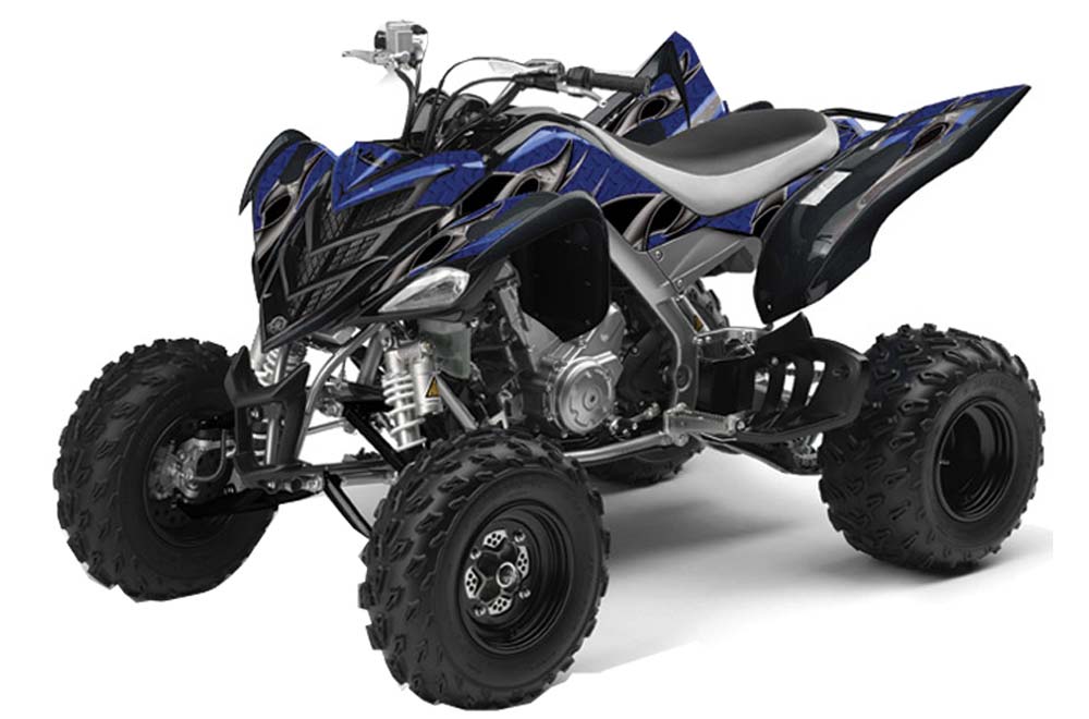 Yamaha Raptor 700 ATV Graphic Kit - 2006-2012 Tribal Flames Black