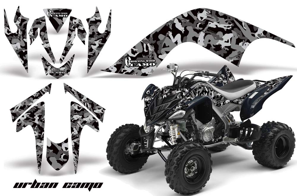 Yamaha Raptor 700 ATV Graphic Kit - 2006-2012 Urban Camo Black