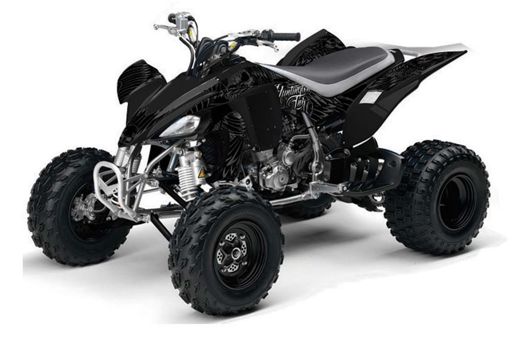 Yamaha YFZ 450 ATV Graphic Kit - 2004-2014 Skulls and Hammers Silver