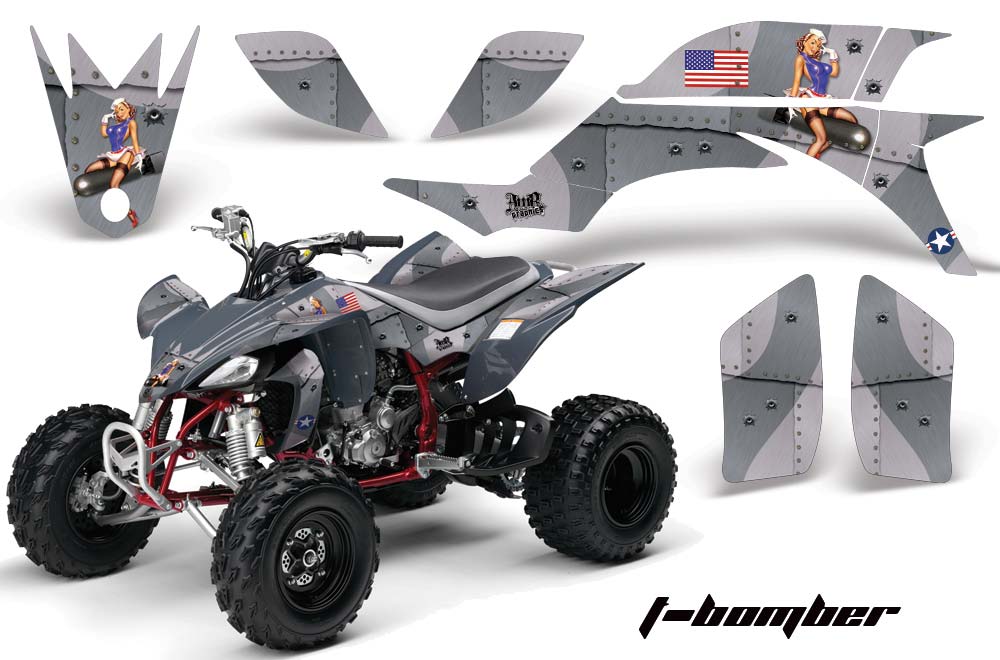 Yamaha YFZ 450 ATV Graphic Kit - 2004-2014 T Bomber Silver