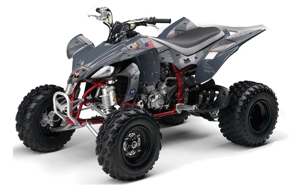 Yamaha YFZ 450 ATV Graphic Kit - 2004-2014 T Bomber Silver