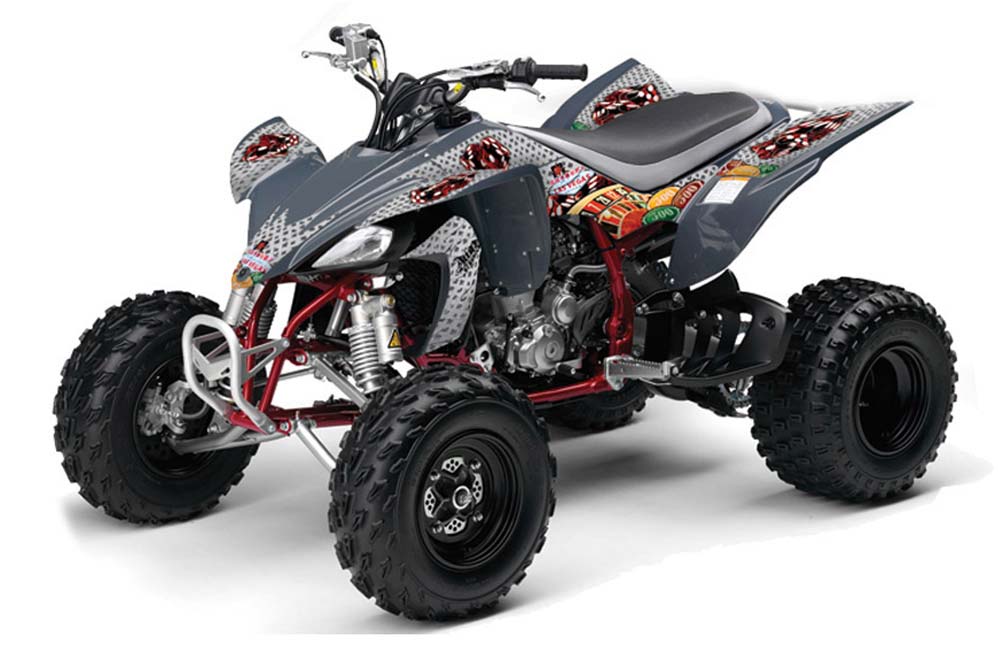 Yamaha YFZ 450SE / 450R ATV Graphic Kit - 2009-2013 Vegas Baller Silver