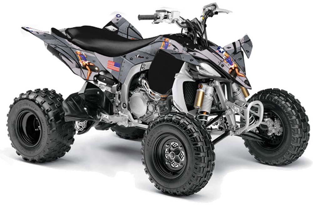 Yamaha YFZ 450SE / 450R ATV Graphic Kit - 2009-2013 T Bomber Silver