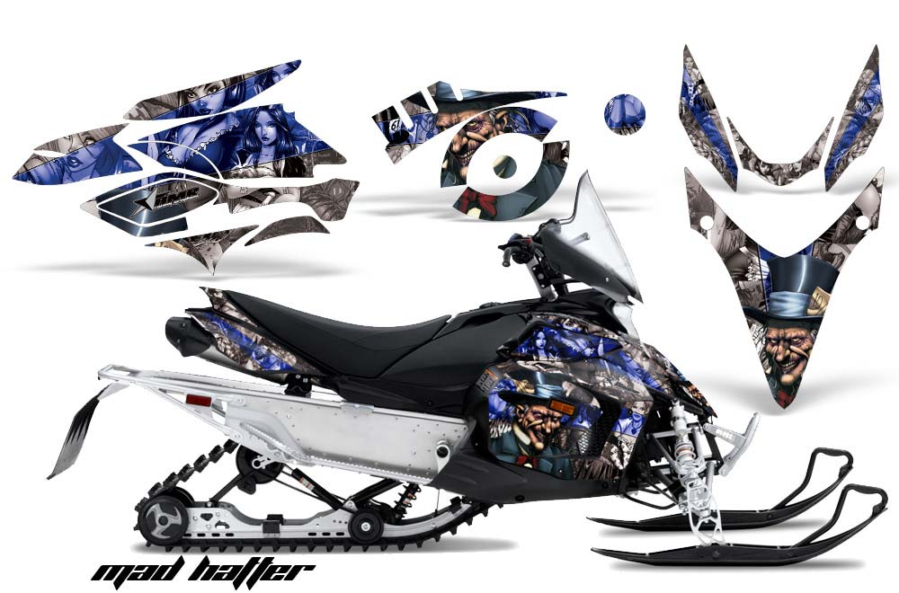 Yamaha Phazer RTX / GT Sled Graphic Kit - 2007-2016 Mad Hatter Blue