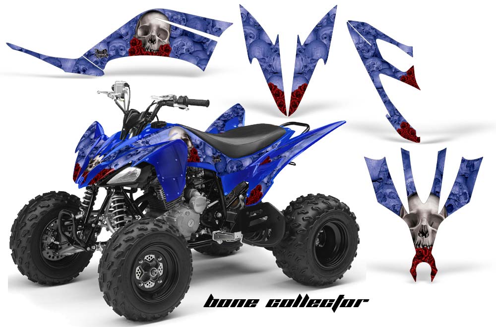 Yamaha Raptor 250 ATV Graphic Kit - 2008-2014 Bone Collector Blue