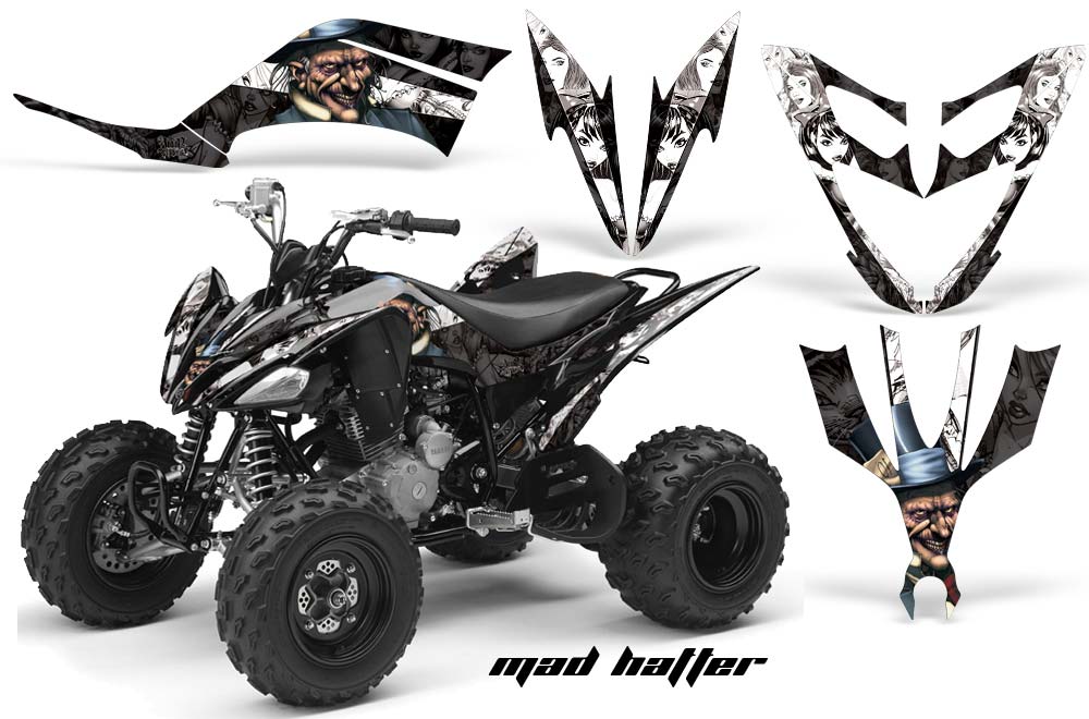 Yamaha Raptor 250 ATV Graphic Kit - 2008-2014 Mad Hatter Black