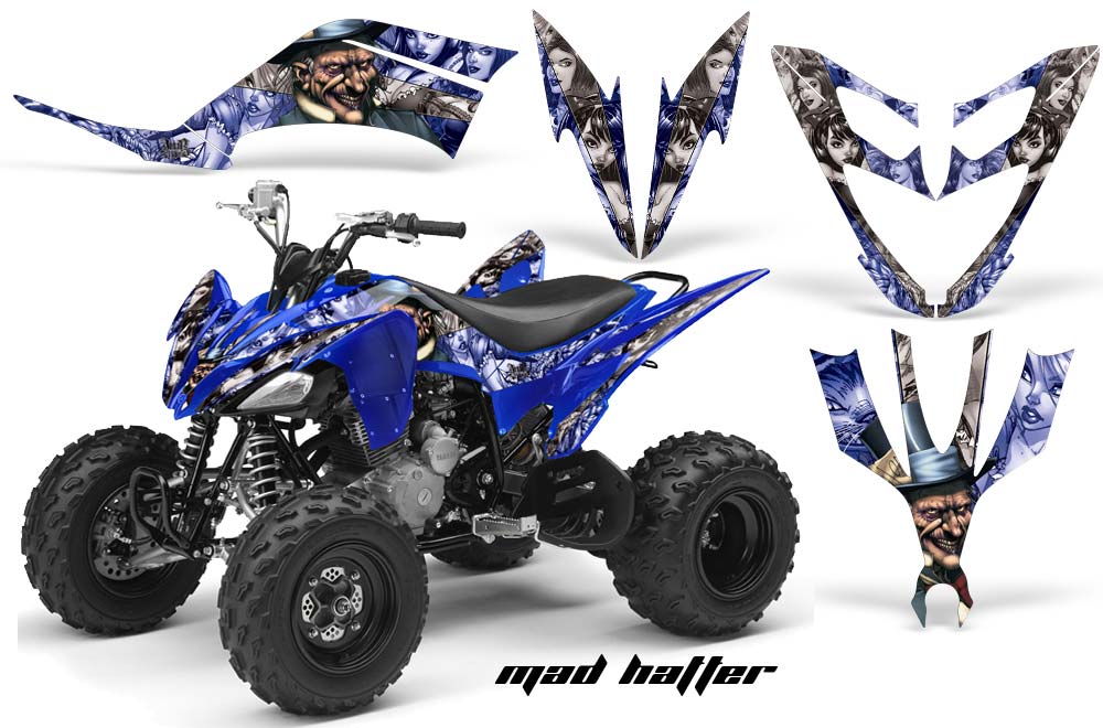 Yamaha Raptor 250 ATV Graphic Kit - 2008-2014 Mad Hatter Blue