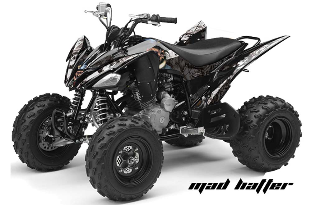 Yamaha Raptor 250 ATV Graphic Kit - 2008-2014 Mad Hatter Black