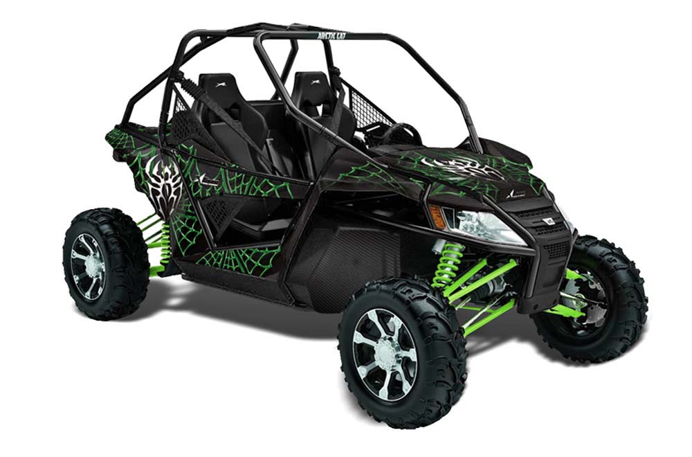 Arctic Cat Wildcat Graphic Kit - 2012-2016 Widow Maker Green