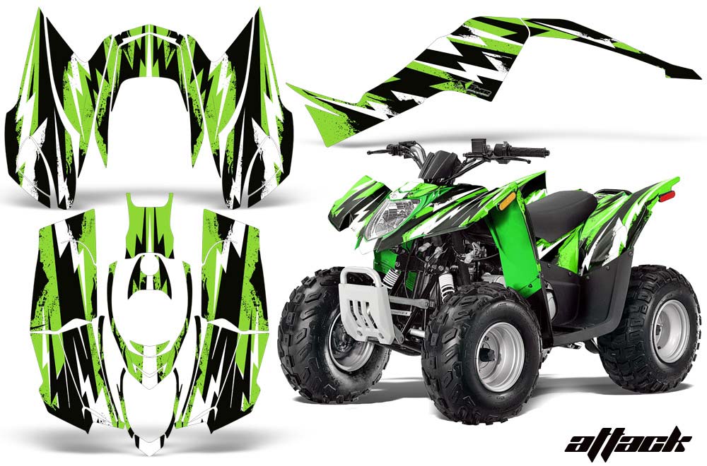 Arctic Cat DVX50 ATV Graphic Kit - 2008-2017 Attack Green
