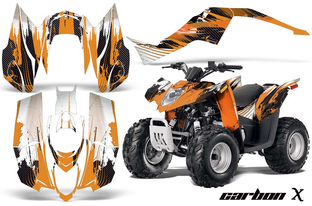 Arctic Cat DVX50 ATV Graphic Kit - 2008-2017 Carbon X Orange