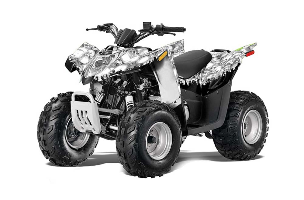 Arctic Cat DVX50 ATV Graphic Kit - 2008-2017 Reaper White