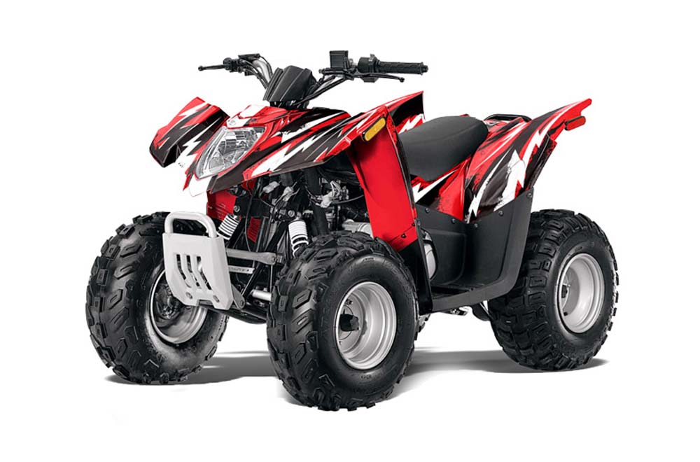 Arctic Cat DVX90 ATV Graphic Kit - 2008-2017 Attack Red