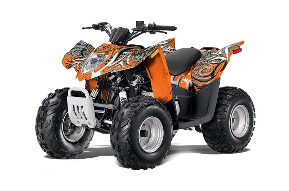 Arctic Cat DVX90 ATV Graphic Kit - 2008-2017 Deaden Orange