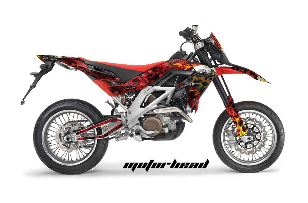 Aprilia SXV 4.5 / 5.5 Dirt Bike Graphic Kit - 2006-2015 Motorhead Red